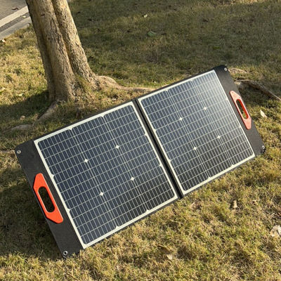 100W Panel Surya Fleksibel Hitam MSDS UN38.3 Panel Surya Lipat