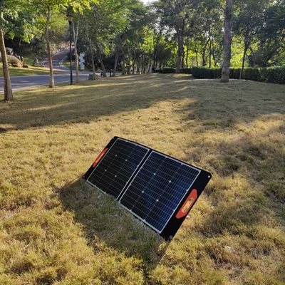 100W Panel Surya Fleksibel Hitam MSDS UN38.3 Panel Surya Lipat