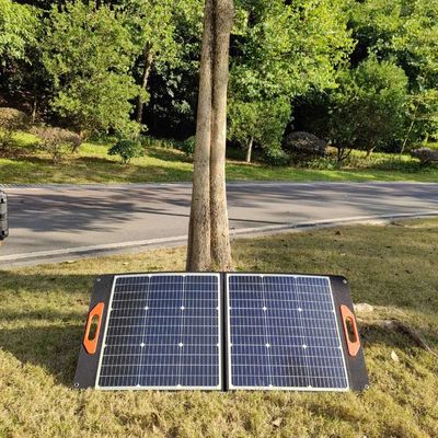 100W Panel Surya Fleksibel Hitam MSDS UN38.3 Panel Surya Lipat
