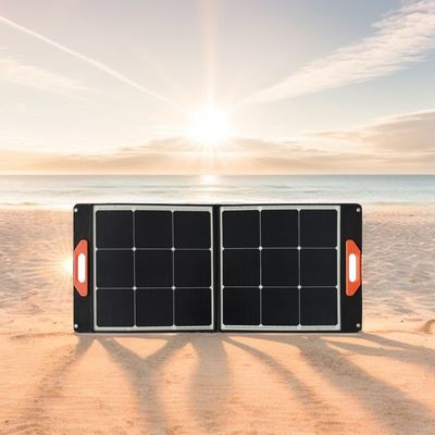 100W Panel Surya Fleksibel Hitam MSDS UN38.3 Panel Surya Lipat