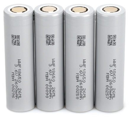 2600mAh Li Ion Baterai Silinder Terisi Ulang 18650 Li Ion Suhu Rendah