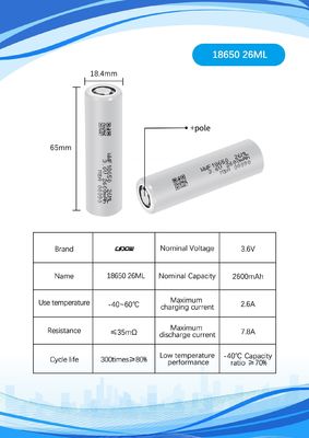 -40 derajat Silinder Lithium Ion Baterai UN38.3 Baterai isi ulang suhu rendah