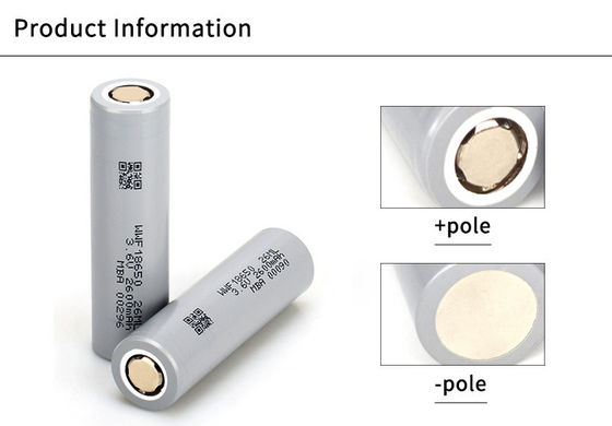 18650 30ml Baterai Litium Silinder 18650 Sel Silinder Untuk Kamera Digital