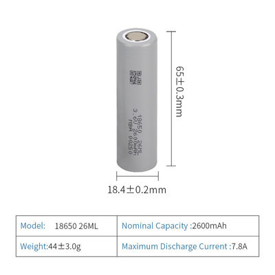 18650 30ml Baterai Litium Silinder 18650 Sel Silinder Untuk Kamera Digital