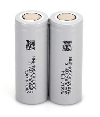 NCA Cathode Low Temperature 18650 Silinder Lithium Cells Kapasitas Besar