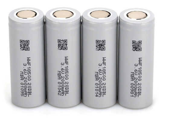 NCA Cathode Low Temperature 18650 Silinder Lithium Cells Kapasitas Besar