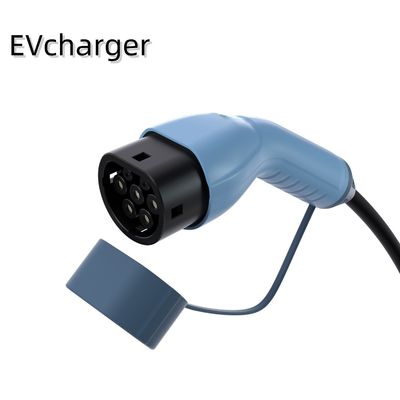 Biru Hitam Home Car Charging Station 50Hz 60Hz Chargepoint Wall Mount