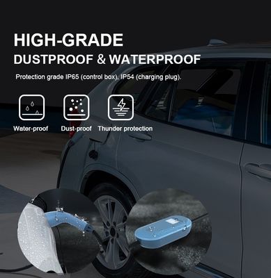 Layar LCD Pengisi daya rumah listrik 8kg Pengisi daya dinding mobil listrik