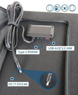 Panel Surya Lipat 60W Ringan UN38.3 Charger Solar Mobile Lipat