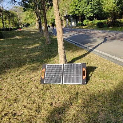 Panel Surya Lipat Kristal Tunggal 30W * 2PCS Generator Surya Untuk Rumah
