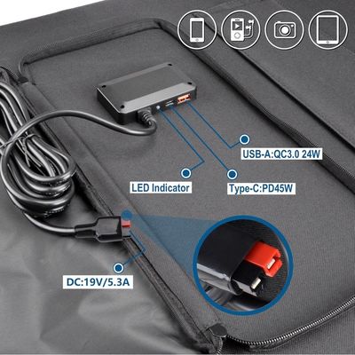19V 5.3A Panel Surya Monokristalin 100W 2.9kg Sertifikasi CE