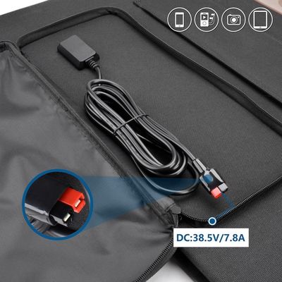 300W Monocrystalline Silicon Portable Solar Panel untuk Generasi Listrik Terbarukan