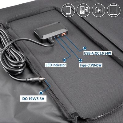Kondisi 100W 17,7V Panel Surya Fleksibel untuk Pengecas Monocrystalline Silicon Material