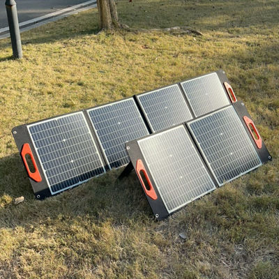 2.2kg Permintaan Khusus Pembangkit Listrik Tenaga Surya 60W Mini Home Camping Panel Lipat