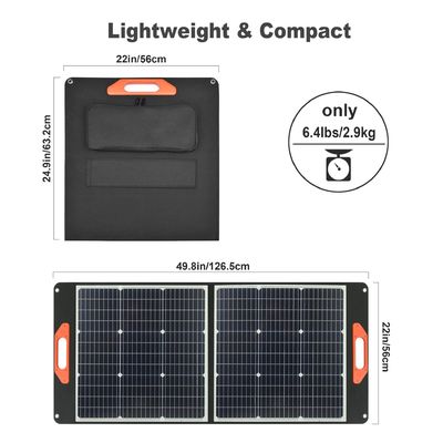 Ponsel 100W Panel Surya Portable Solusi Energi Berkelanjutan