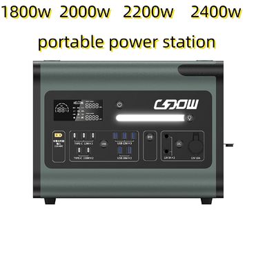 2048wh Solar Power Station dengan Inverter Panel dan 220V AC Output Portable Power Supply
