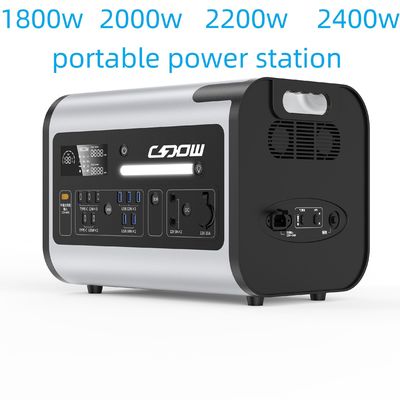 Pasokan listrik darurat portabel 2200W penyimpanan energi untuk kegiatan luar rumah tangga
