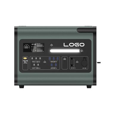 Tipe-C Output 220V 2200W Pure Sinus Wave Portable Power Station untuk darurat di luar ruangan