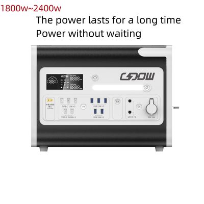 Outdoor Home Energy System 2200W Solar Mobile Power Station Generator dengan PV Charging