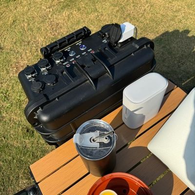 Stasiun listrik portabel dengan 6000W Energi Rumah Tangga dan Inverter Pulley Rod Hand-Pull