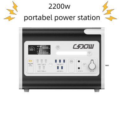 Pembangkit listrik portabel darurat dengan kapasitas nominal 2048wh dan daya output surya