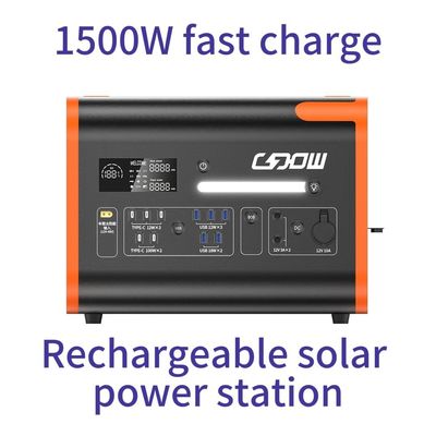 Stasiun Listrik Surya Portable 2200W LiFePO4 Baterai Generator untuk Keluarga dan Darurat