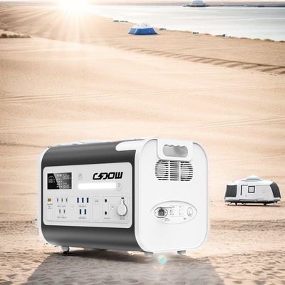 Stasiun Listrik Ponsel Portable 2200W untuk Pengisian Mobil dan Sistem Surya 405*275*303mm