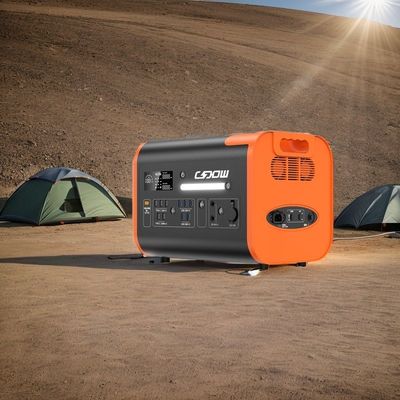 2048wh Kapasitas Nominal Pembangkit Listrik Portable dengan Fast Charging 1500W dan Panel Surya