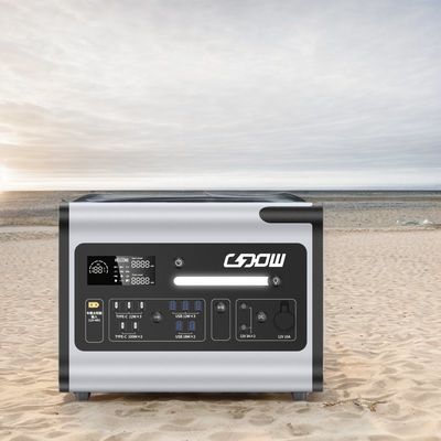 2048wh Kapasitas Nominal Pembangkit Listrik Portable dengan Fast Charging 1500W dan Panel Surya