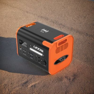 Pengisian daya nirkabel 15W 1000W 2200W Stasiun listrik portabel untuk berkemah darurat di luar ruangan