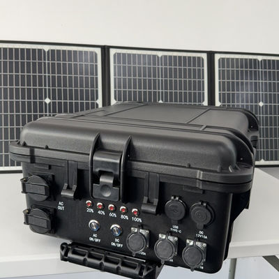Stasiun listrik portabel dengan kapasitas nominal 3840wh dan 4000W pengisian panel surya