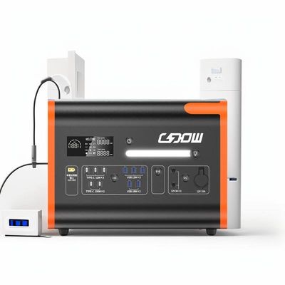 2048wh Portable Power Station Perlindungan BMS 2200W Sistem penyimpanan baterai surya