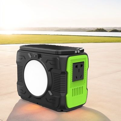 Modified Wave AC Output Camping Mobile Lithium Power Station dengan Baterai Surya 200W