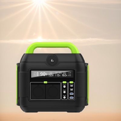 600W Outdoor Camping dan Standby Portable Solar Generator dengan Reveal LCD Display