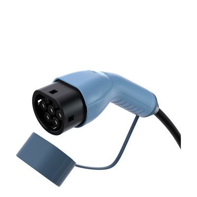 Blue Portable Ev Charging Station 3.5kw Mobile Ev Charger untuk penggunaan di pinggir jalan