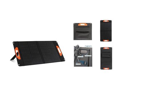 60W 100W 200W All Black Solar Module Dengan Silicon Monokristalin