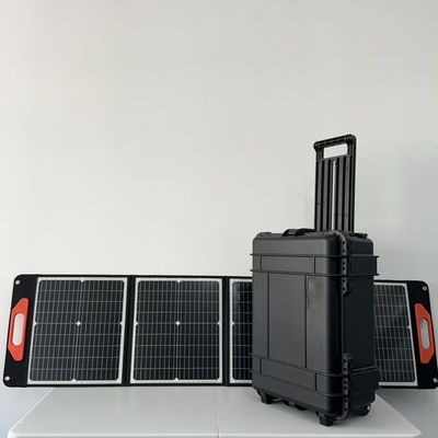 CE Monocrystalline Silicon Solar Panel 200W Untuk Stasiun Listrik Portable