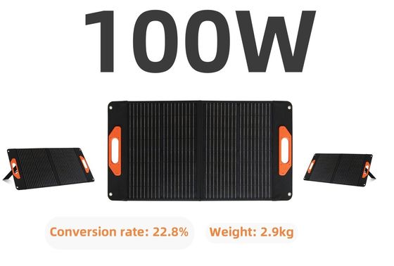 Panel Surya Kristal Hitam 100W Sel Surya Silikon Kristalin Tunggal