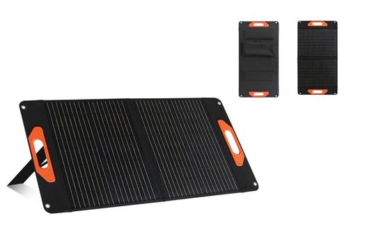 Panel Surya Kristal Hitam 100W Sel Surya Silikon Kristalin Tunggal