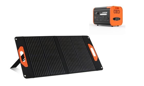 Panel Surya Kristal Hitam 100W Sel Surya Silikon Kristalin Tunggal