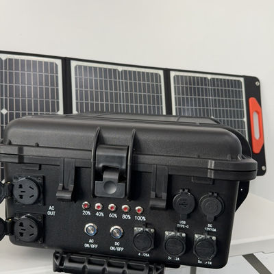 Panel Surya Lipat 200W Silikon Monokristalin Ideal untuk Rumah Kemping Luar Ruang