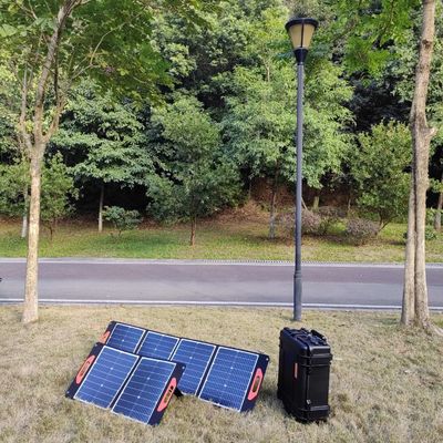 300W Lapisan Camping Panel Surya Sel Monokristalin Sistem Rumah Kecil