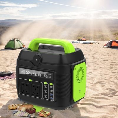 600W 576wh/160000m Portable Power Station dengan American Standard AC Socket 6kg