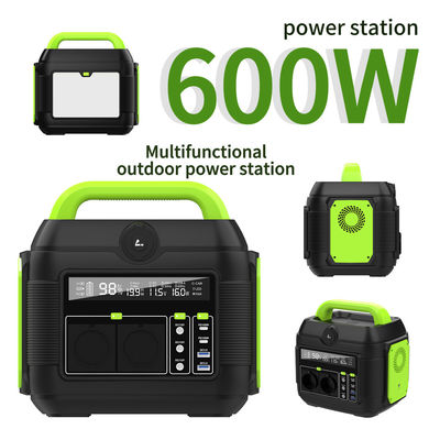 600W Outdoor Camping Portable Power Station 500W Power Bank S6 Socket Type Afrika Selatan