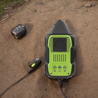 Stasiun Listrik Outdoor Portable dengan Listrik Crystal Display dan 2200W High Power Output