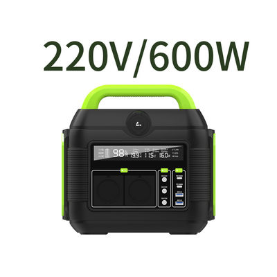 Baterai Lithium 600W Camping Mini Portable AC Outlet Power Bank 110V 220V untuk Semua Merek