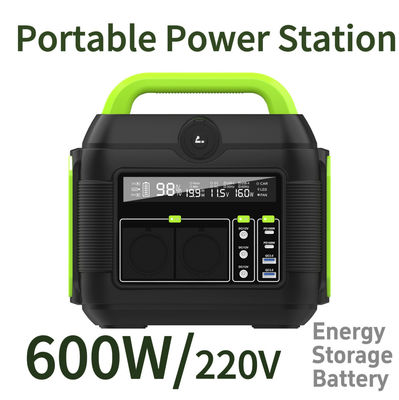 600W Camping Portable Power Bank Docking Charging Station untuk pasokan energi darurat