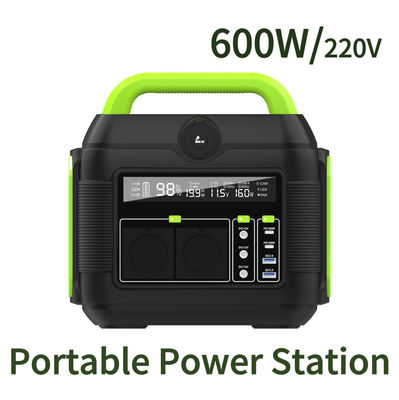 Daur ulang 500W Power Bank 600W Outdoor Portable Lithium Station untuk Adventure Camping