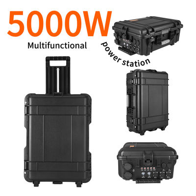 LiFePO4 DC ke AC Power 2000W Solar Generator untuk Camping 4800wh Nominal Kapasitas