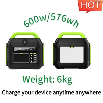 MPPT Stasiun Listrik Portable Yang Senyap Generator Surya 600W Dengan Baterai Litium